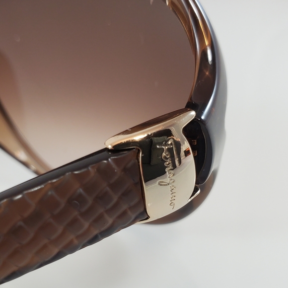 NWT$285 Salvatore Ferragamo SF770SA 213  Brown Gradient 61mm-15-135 Sunglasses - Picture 14 of 16